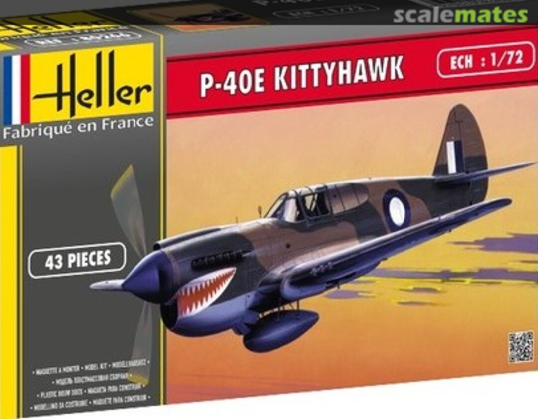 Boxart P-40E Kittyhawk 80266 Heller