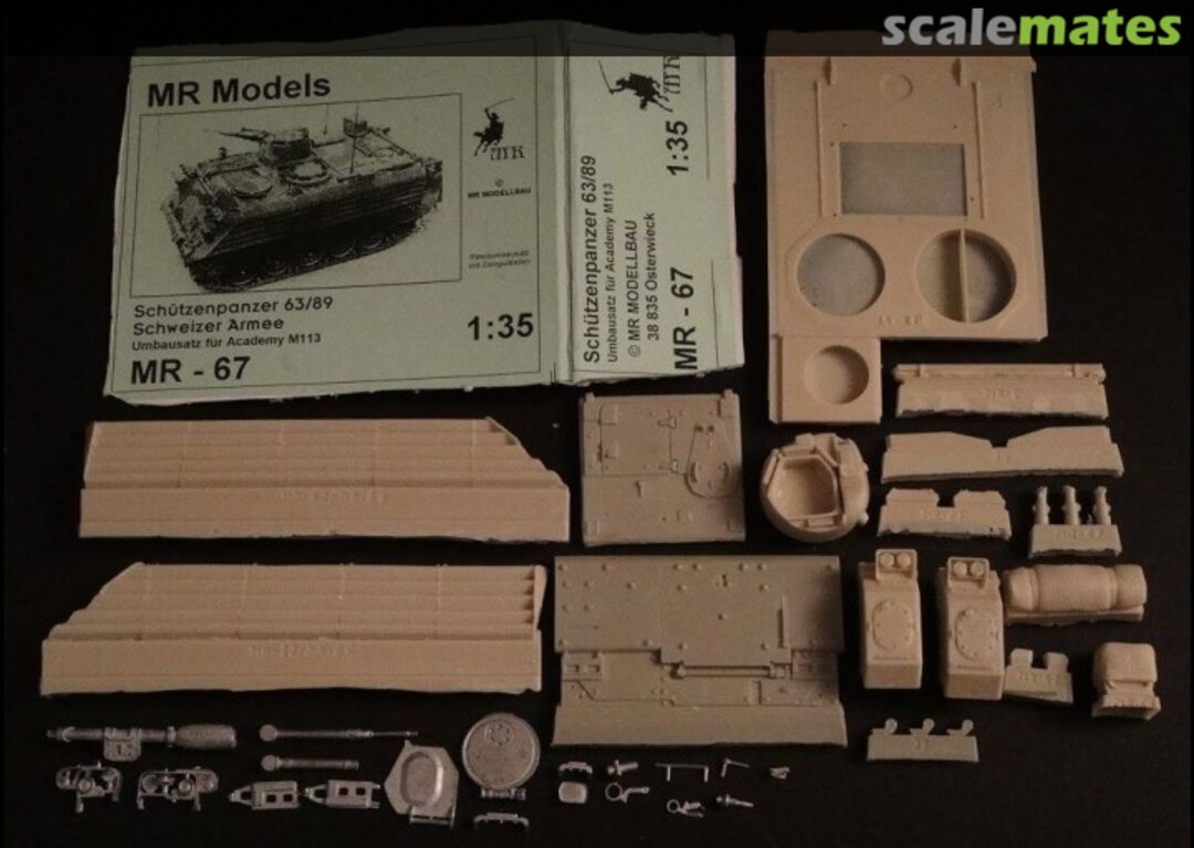 Boxart M113 APC Swiss Schuetzenpanzer 63/89 MR-67 MR Modellbau