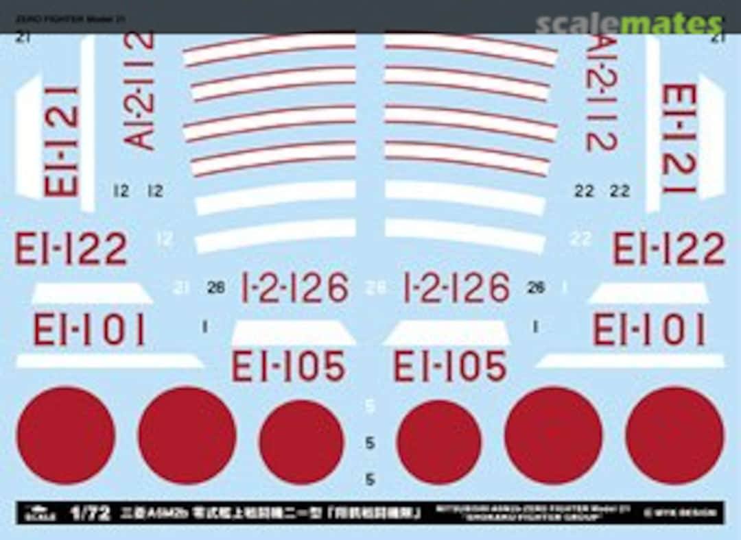 Boxart Mitsubishi A6M2b Zero Fighter Type 21 `Shokaku Fighter Group` A-72081 MYK Design