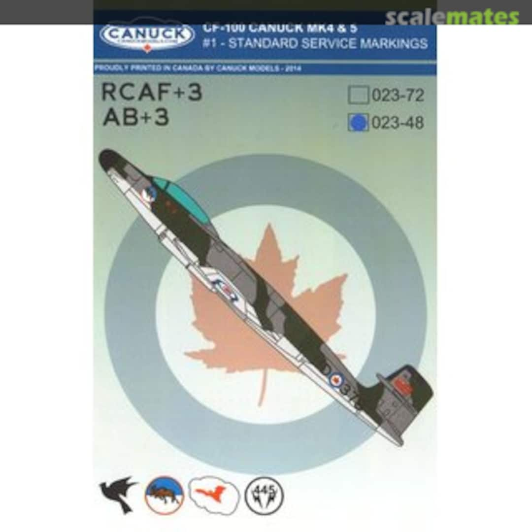 Boxart CF-100 Canuck Mk 4 & 5 023-48 Canuck Model Products