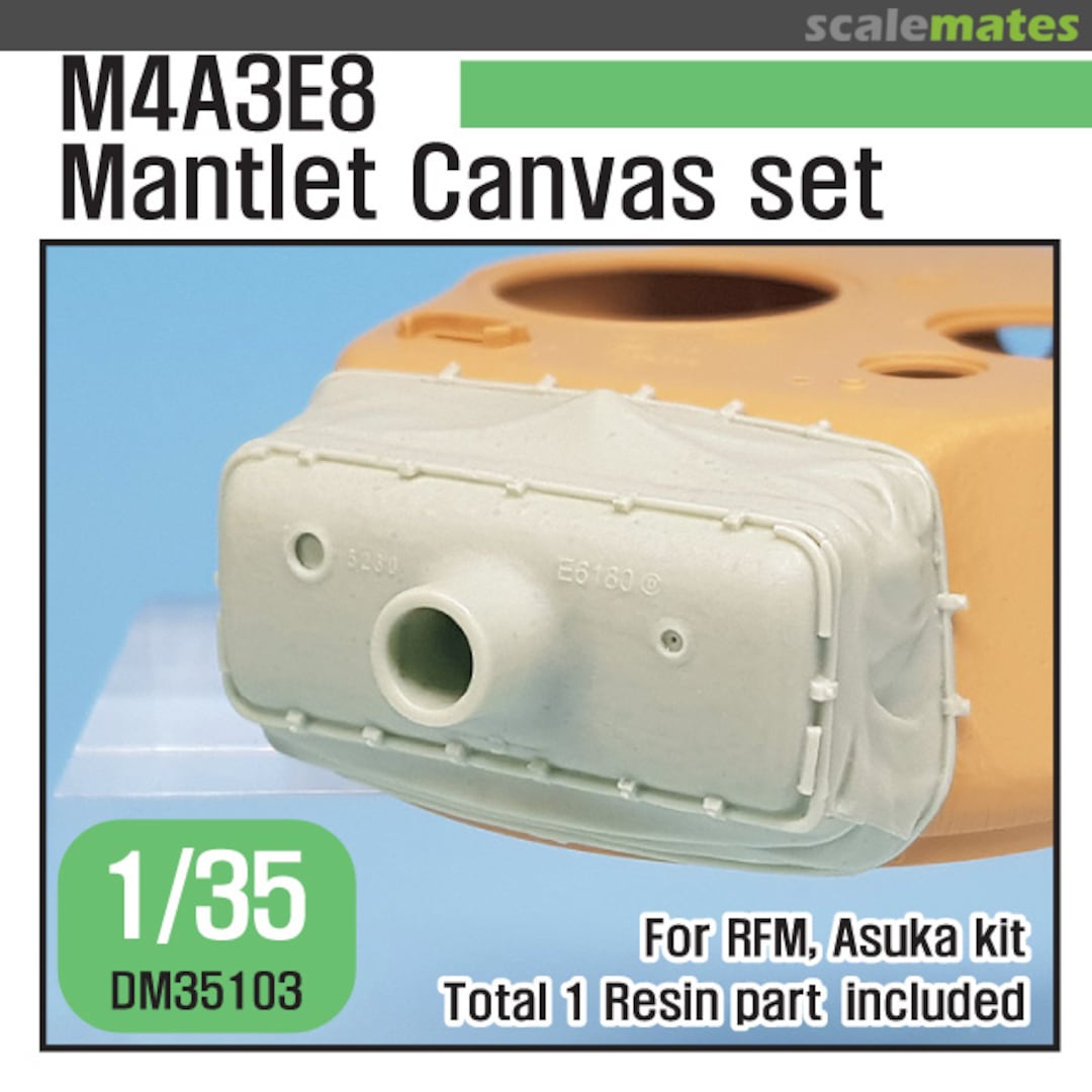 Boxart M4A3E8 Mantlet Canvas Cover set DM35103 Def.Model