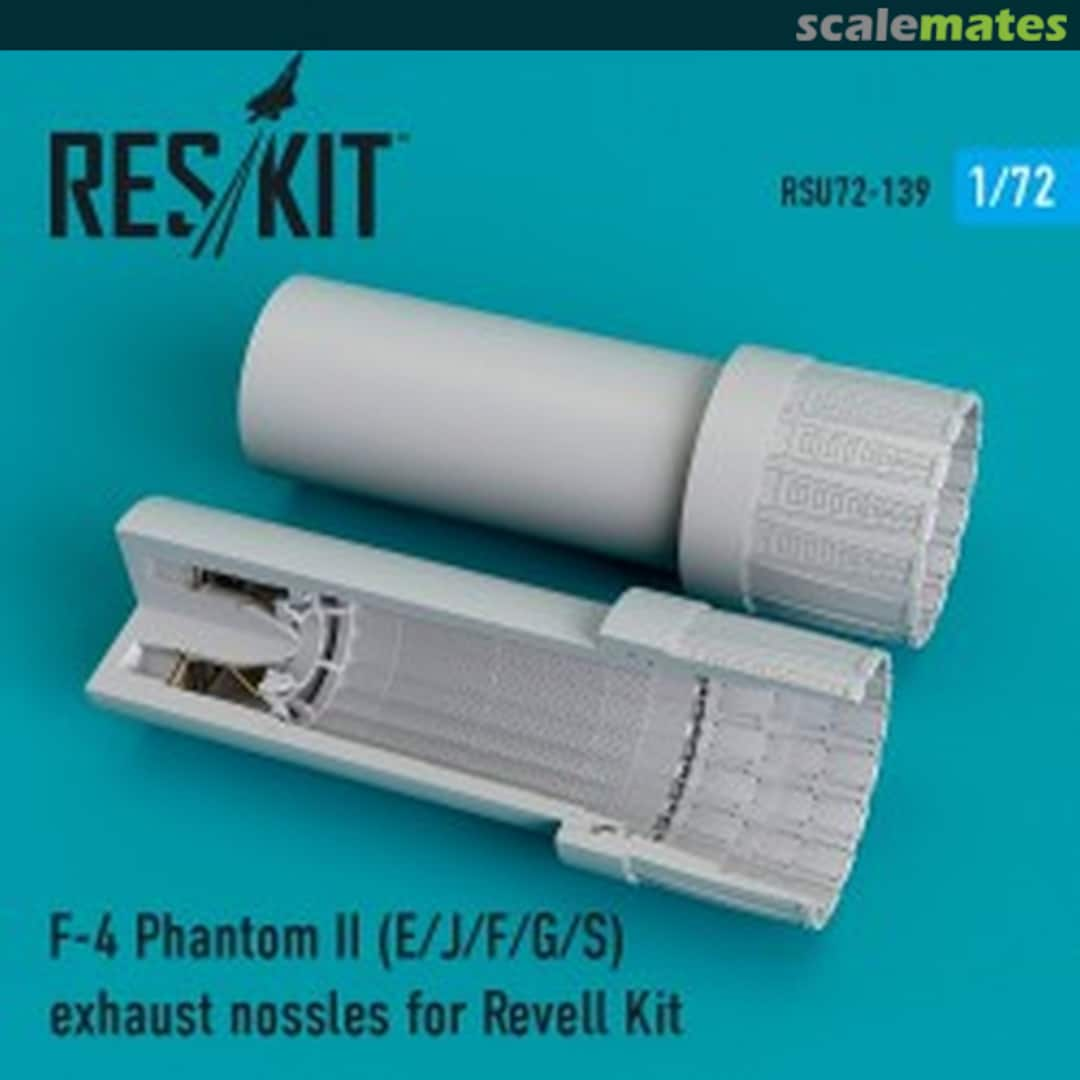 Boxart F-4E/J/F/G/S Phantom II - Exhaust Nozzles RSU72-0139 ResKit