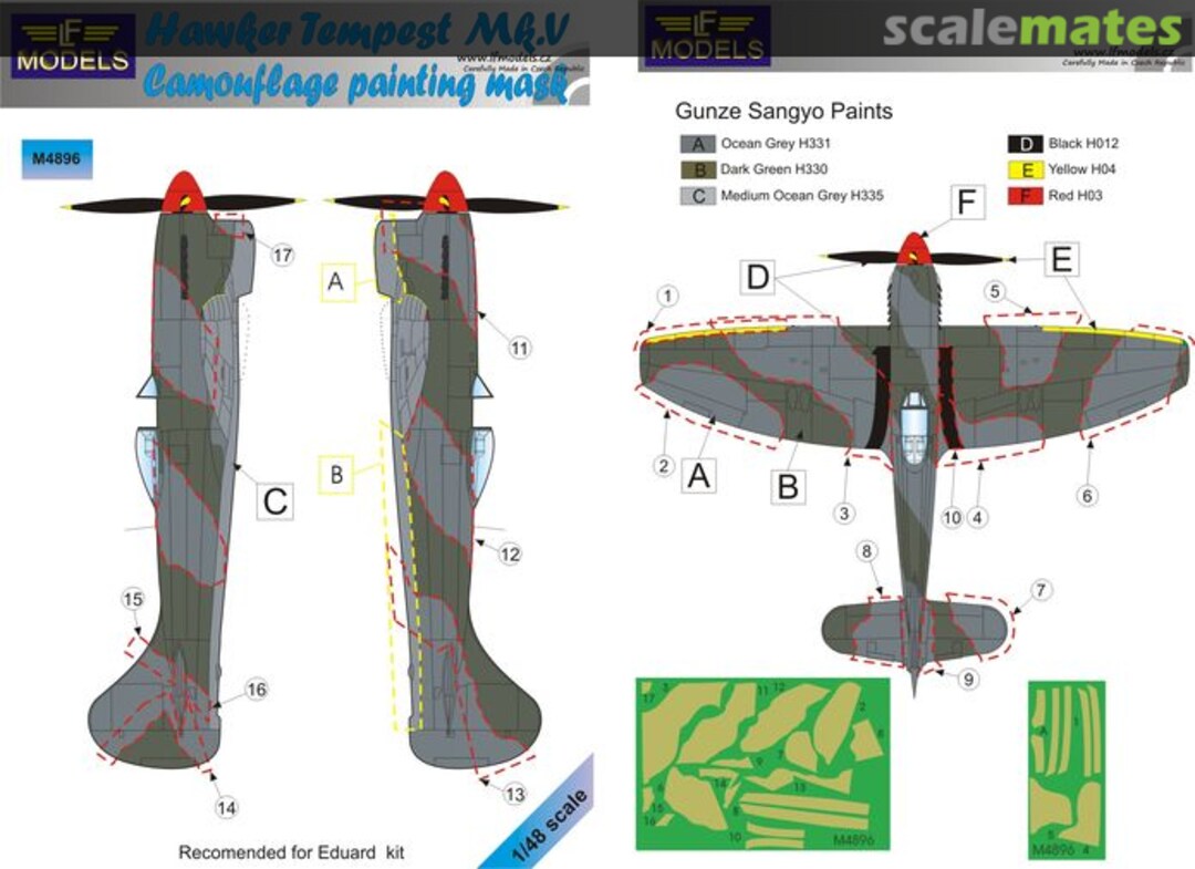 Boxart Hawker Tempest Mk.V M4896 LF Models