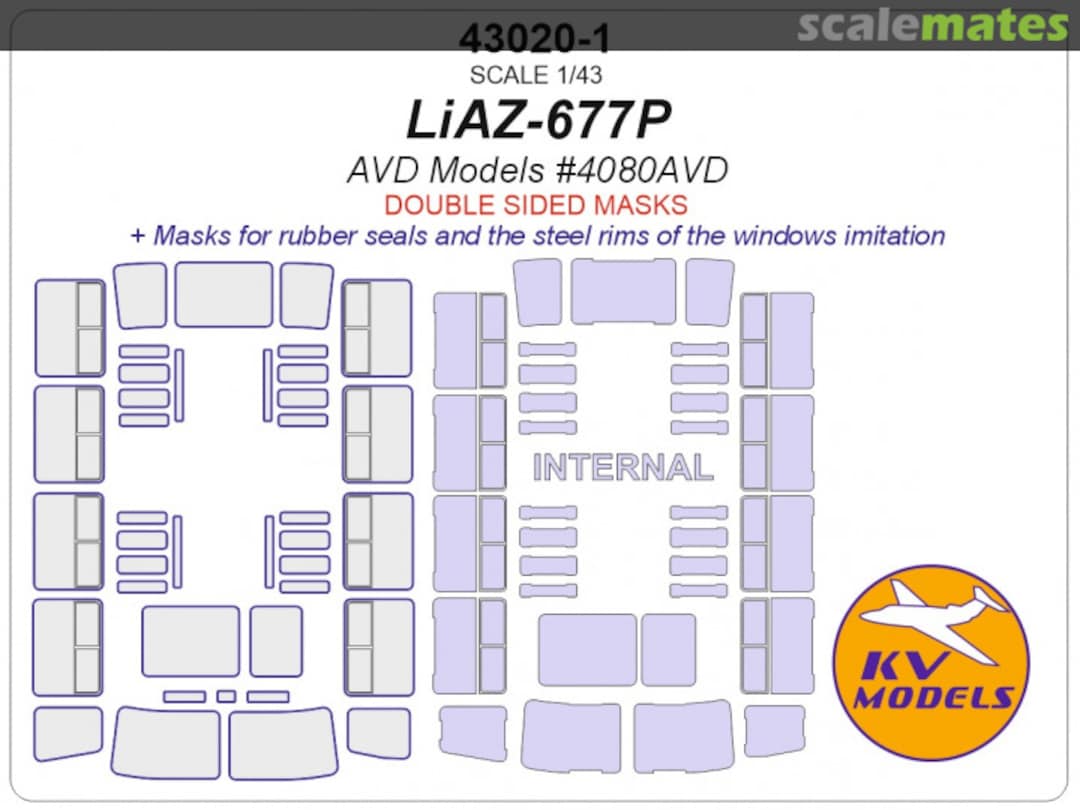 Boxart LiAZ-677P (Double sided masks) 43020-1 KV Models