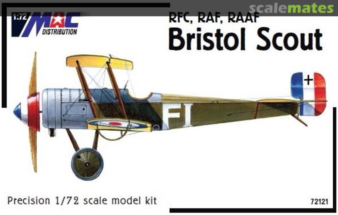 Boxart RFC, RAF, RAAF Bristol Scout 72121 MAC Distribution