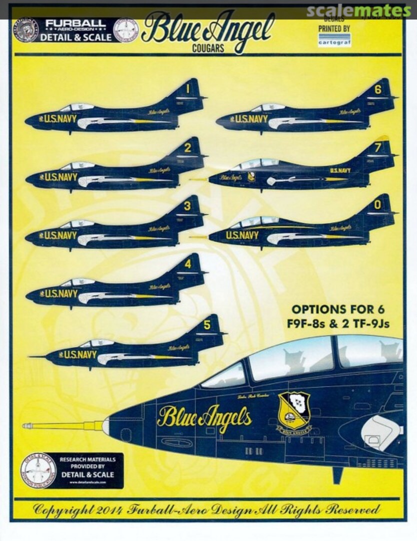 Boxart Blue Angel Cougars F/D&S-4805 Furball Aero-Design