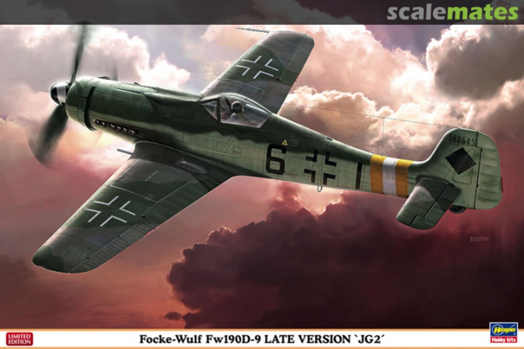 Boxart Focke-Wulf Fw190D-9 Late Version 'JG2' 08240 Hasegawa