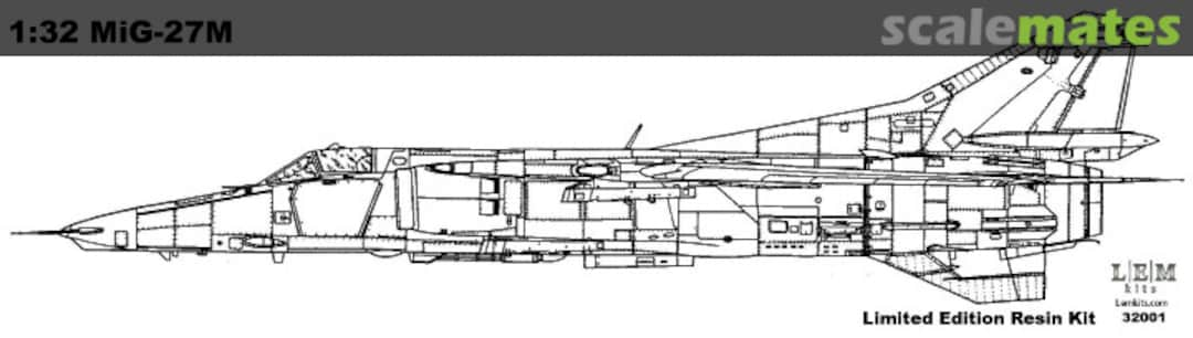 Boxart Mig-27M 32001 LEM Kits