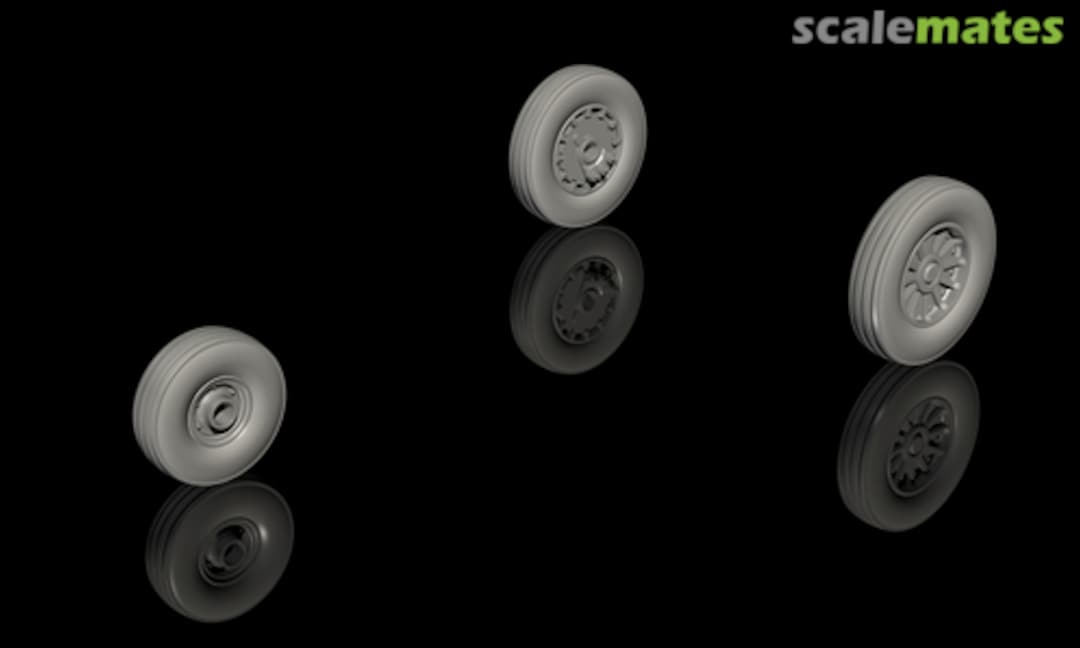 Boxart A-4A/ B/C (Early) Skyhawk Wheels (Early with Spoke Type Hubs) for Fujimi Kit Q72307 CMK