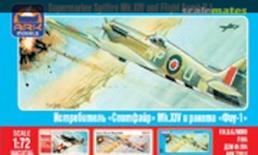 1:72 Supermarine Spitfire Mk.XIV and Flight Bomb V 1 (Ark Models 72012)