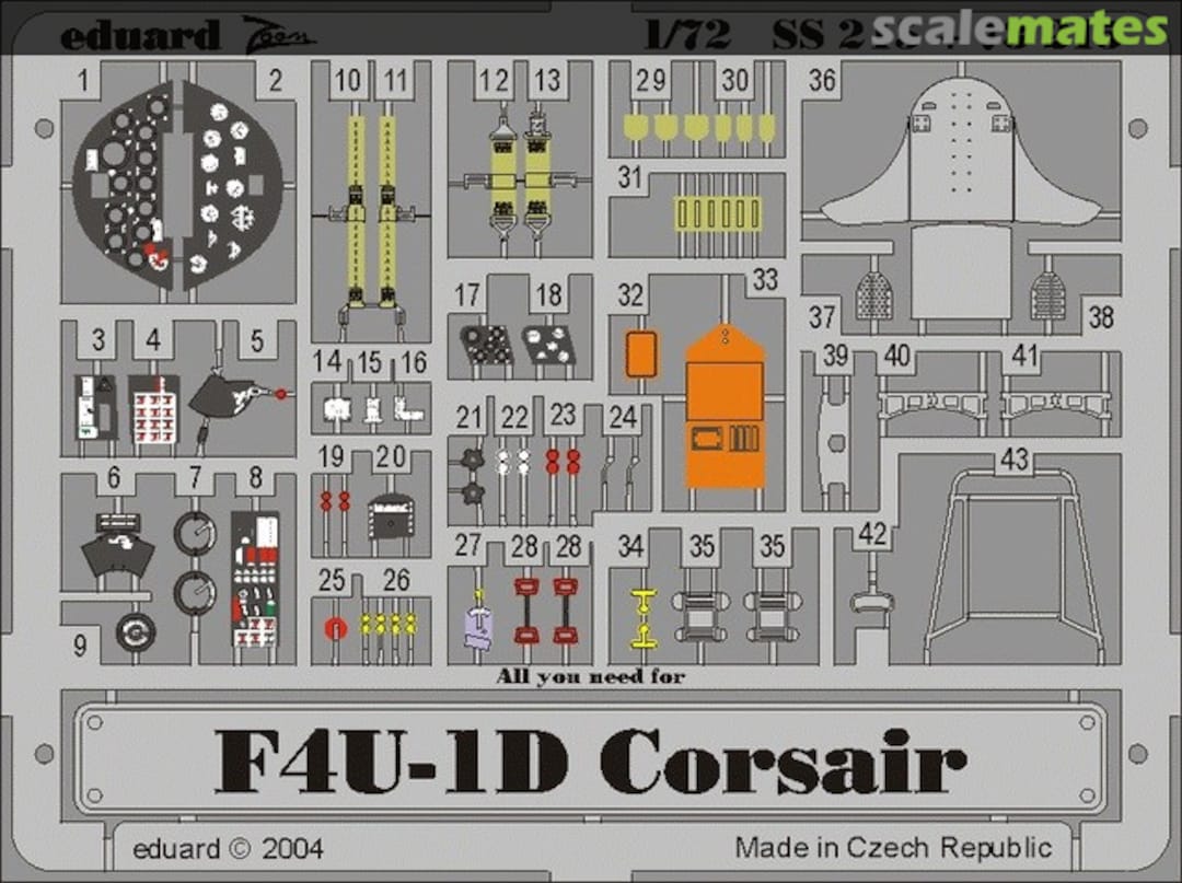 Boxart F4U-1D Corsair SS215 Eduard