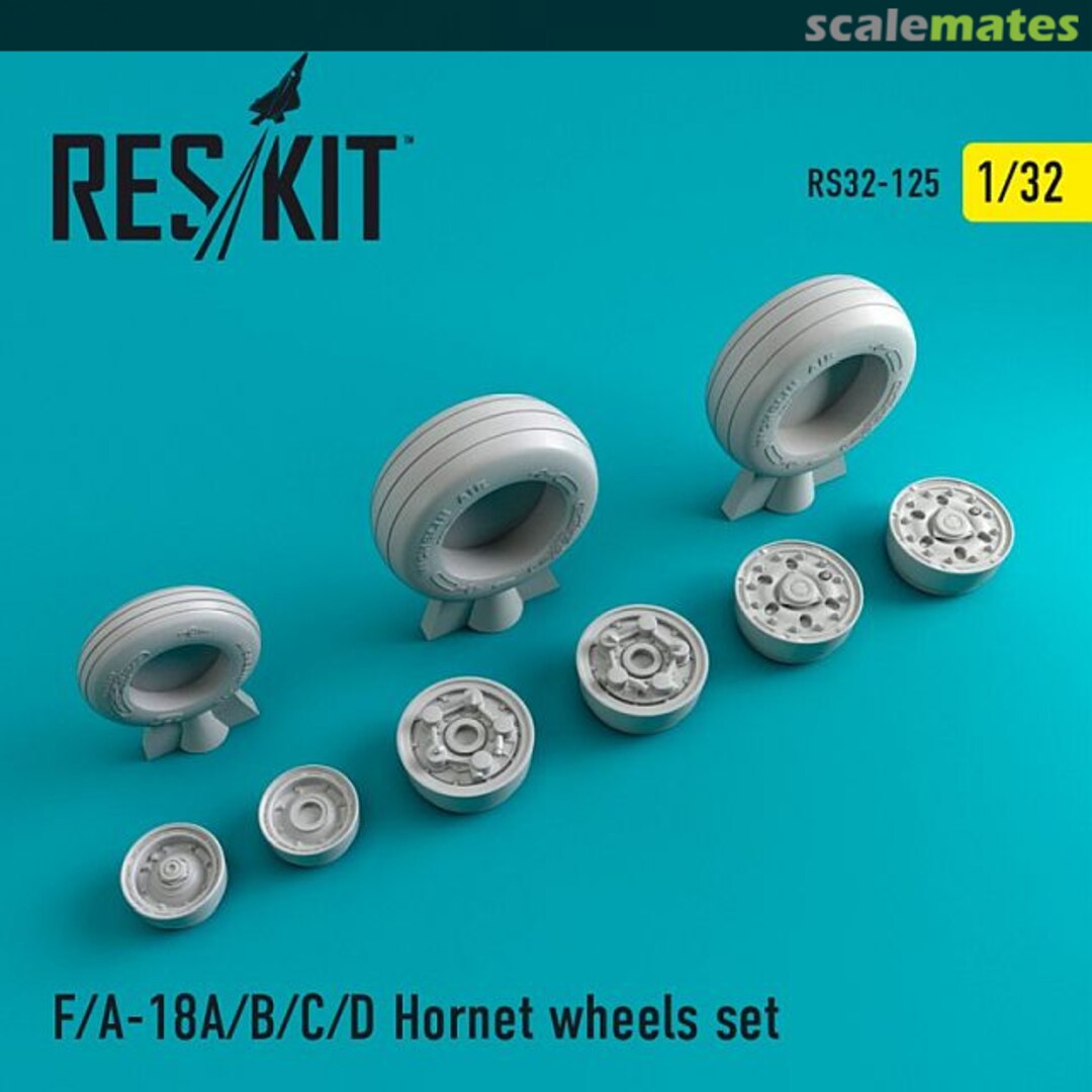 Boxart F/A-18C/D Hornet wheels set RS32-0125 ResKit