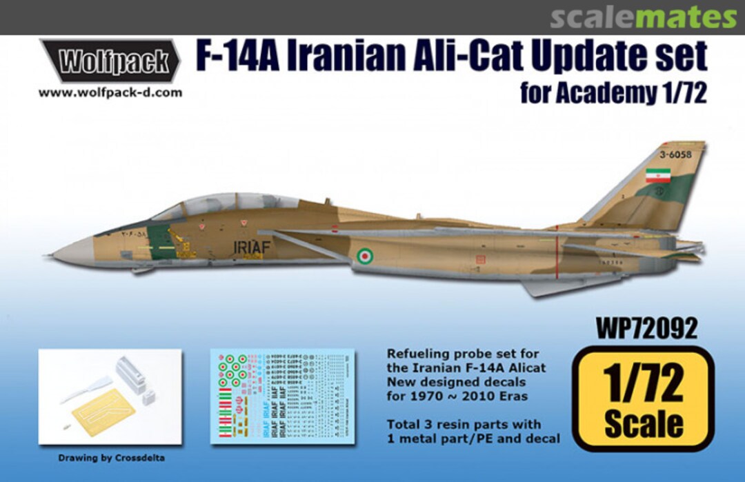 Boxart Wolfpack F-14A Iranian Tomcat Ali-Cat Update Set WP72092 Wolfpack