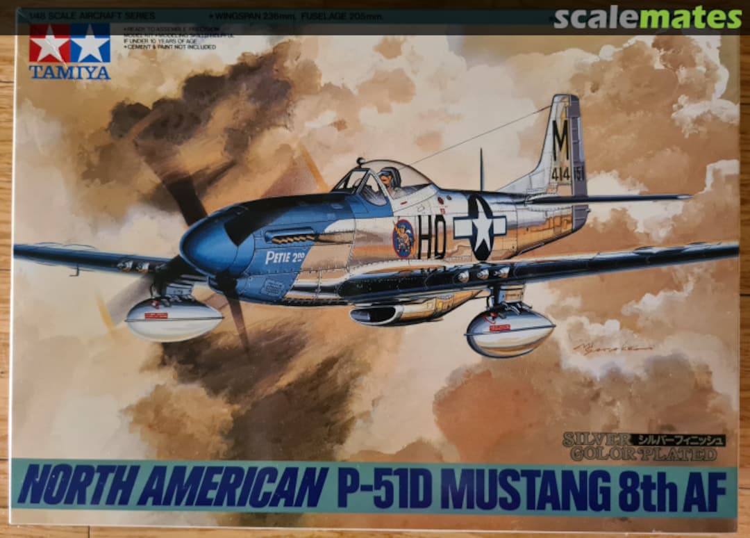 Boxart North American P-51D Mustang 8th AF 89534 Tamiya