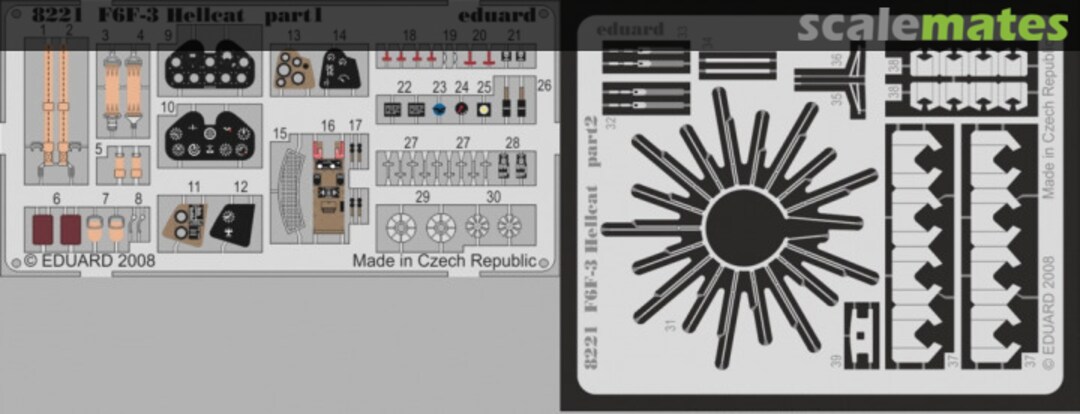 Boxart F6F-3 Hellcat PE-set 8221-LEPT Eduard