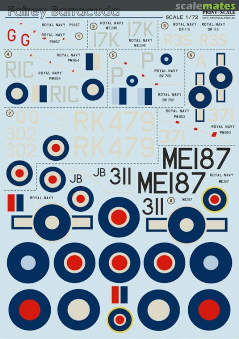 Boxart Fairey Barracuda 72-091 Print Scale