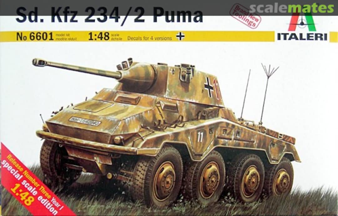 Boxart Sd.Kfz. 234/2 "Puma" 6601 Italeri