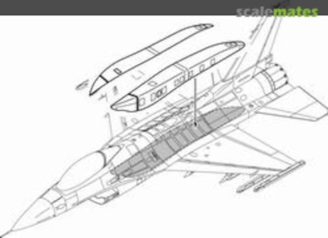 Boxart Fast Pack for F-16C/D Block 52+ conversion 5022 CMK