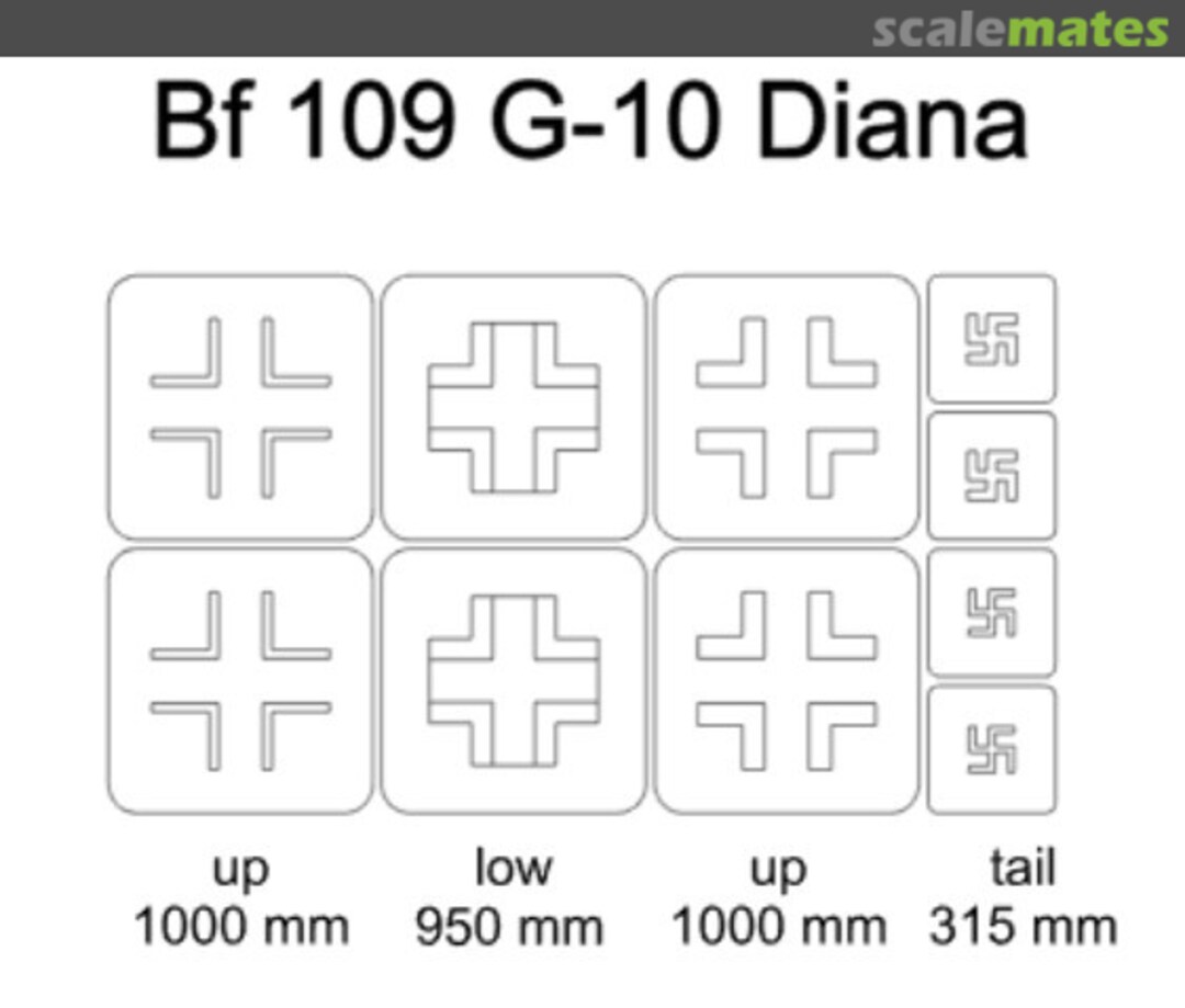 Boxart Bf 109 G-10 Diana 24026 Omask