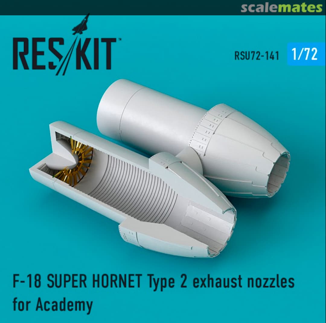 Boxart F-18 Super Hornet - exhaust nozzles type 2 RSU72-0141 ResKit