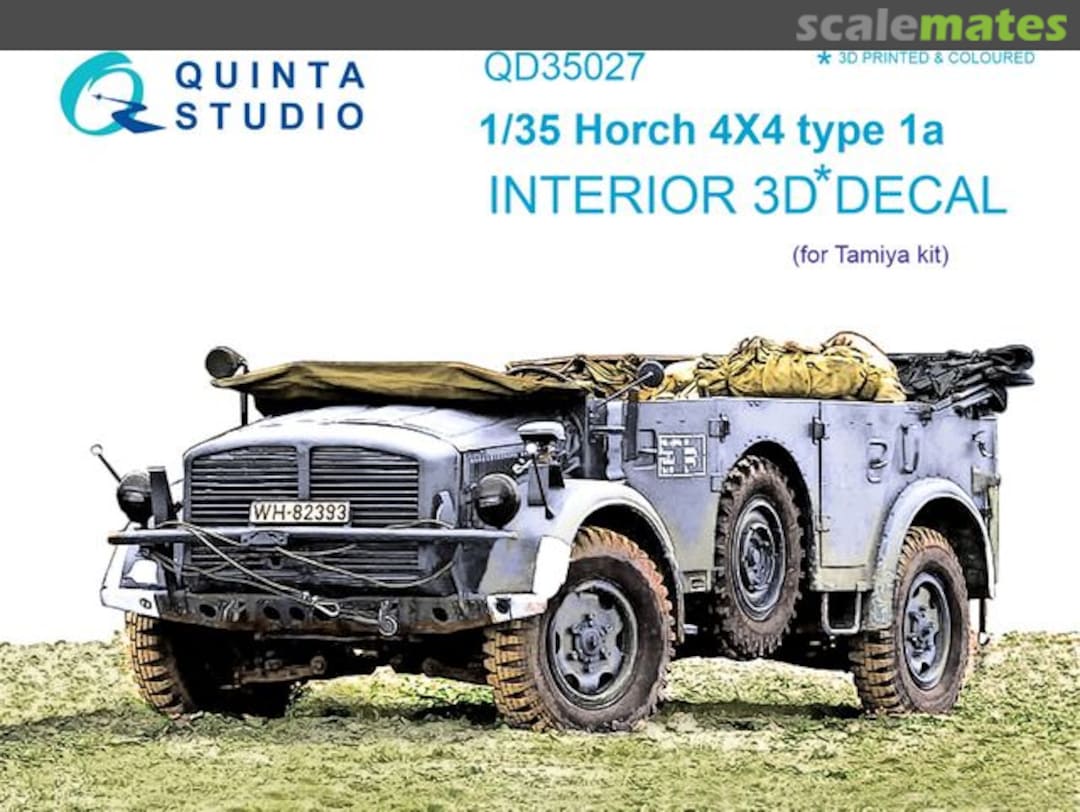 Boxart Horch 4X4 type 1a interior 3D decals QD35027 Quinta Studio