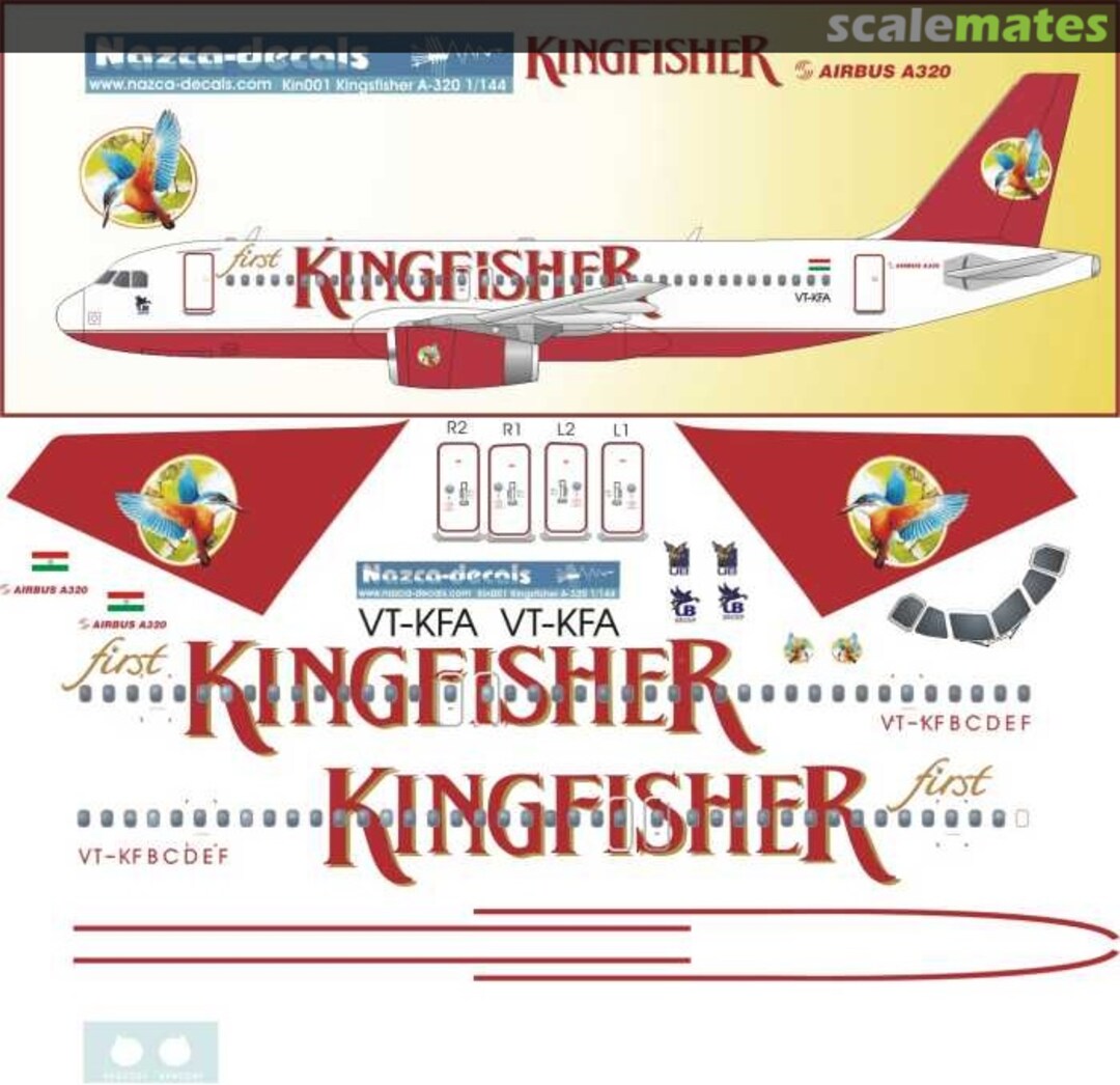 Boxart Airbus A320-232 KIN001 Nazca decals