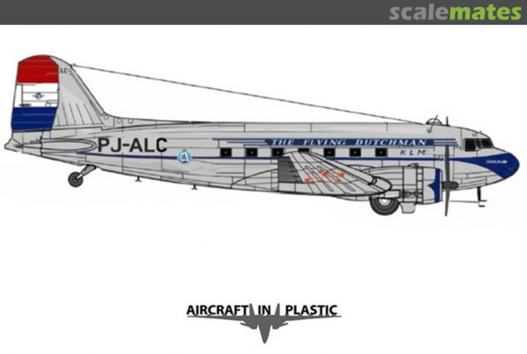 Boxart Douglas DC-3 KLM West Indies Dutch Antilles (Part 2) Intermediate AIPD-81 Aircraft in Plastic