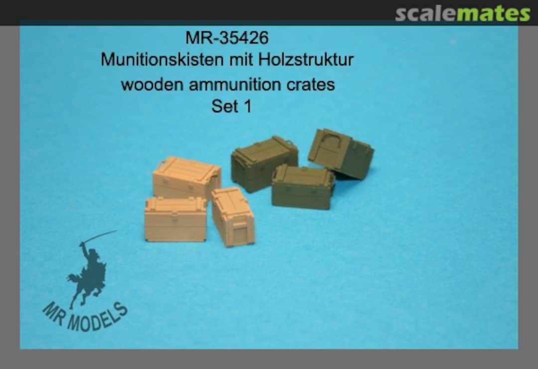 Boxart wooden ammunition crates set 1 MR-35426 MR Modellbau