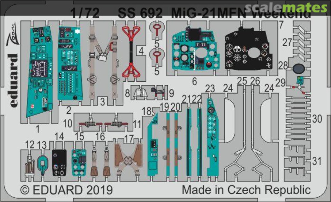 Boxart MiG-21MFN Weekend EDUARD SS692 Eduard