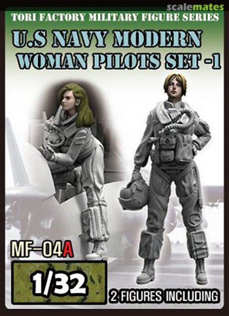 Boxart US Navy Modern Woman Pilot Set -1 (2 Figures) MF-04A Tori Factory