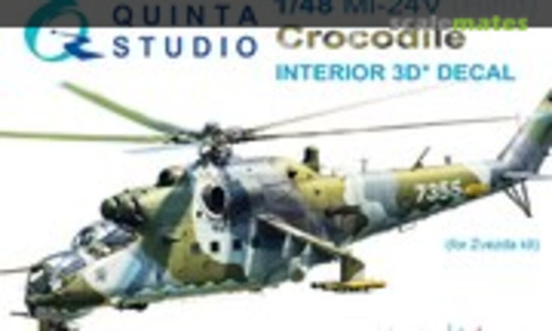 1:48 Mi-24V (Hind) Crocodile interior 3D decal (Quinta Studio QD48026)