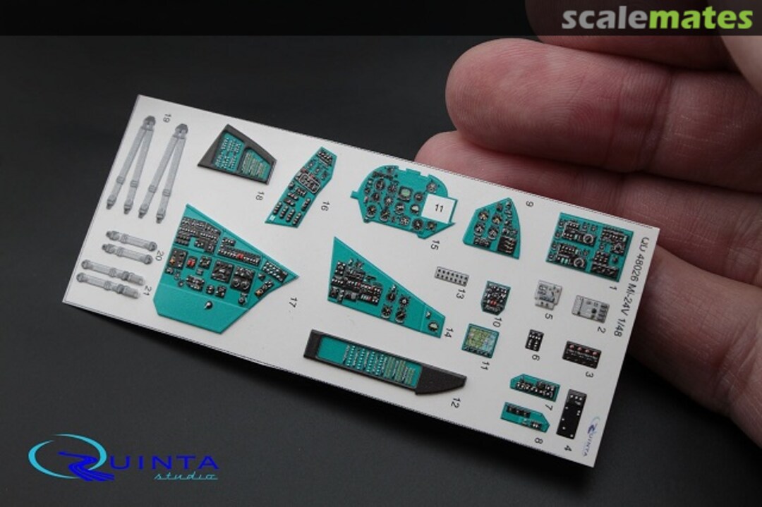 Contents Mi-24V (Hind) Crocodile interior 3D decal QD48026 Quinta Studio