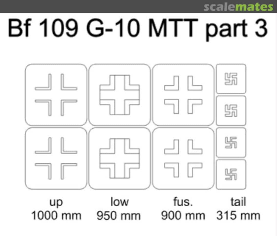 Boxart Bf 109 G-10 MTT part 3 24025 Omask