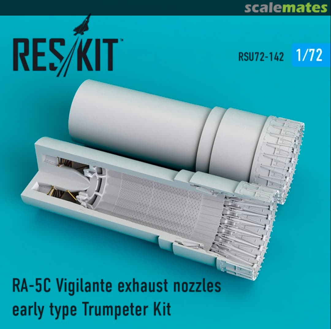 Boxart RA-5C Vigilante - exhaust nozzles early RSU72-0142 ResKit