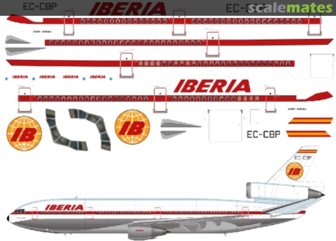 Boxart Iberia (del) DC10 CA144-575 Classic Airlines