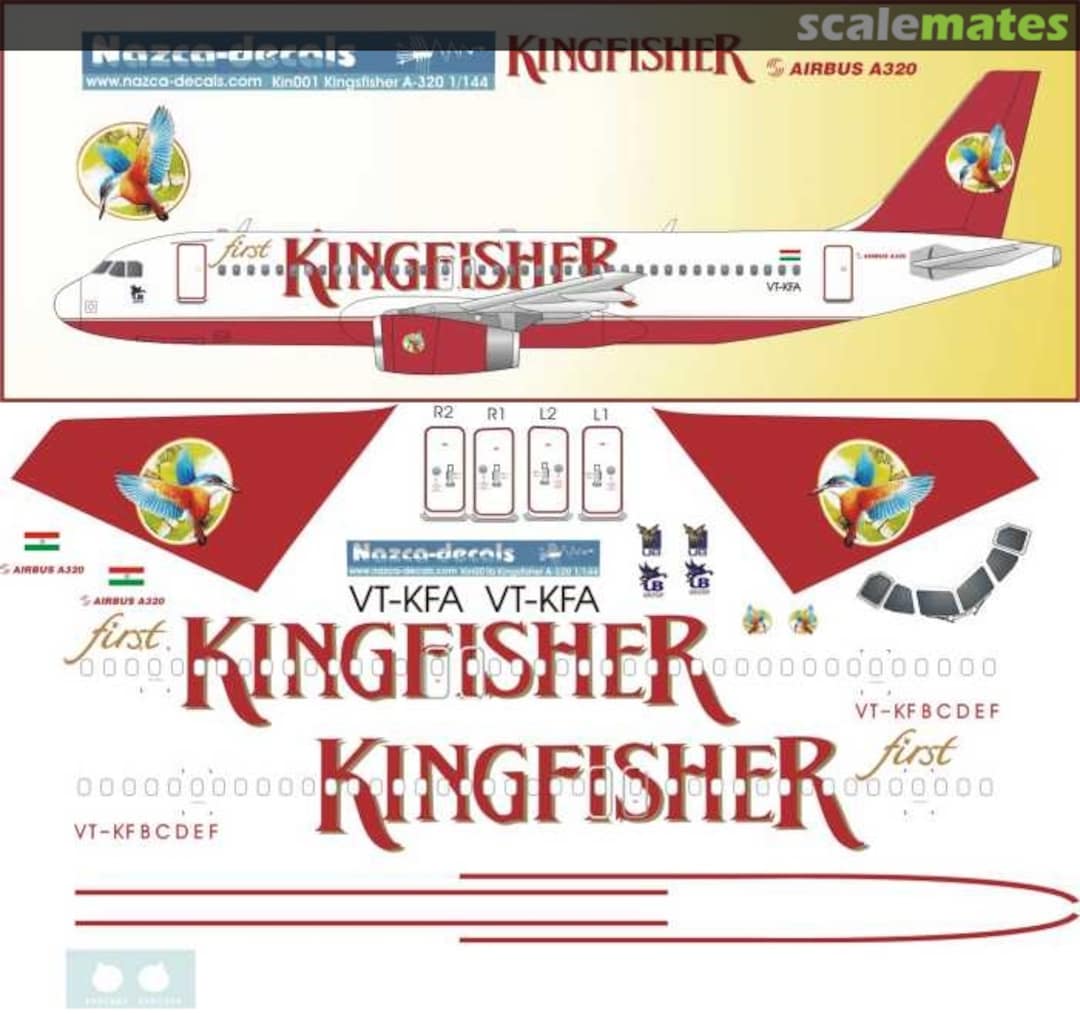 Boxart Airbus A320-232 KIN001b Nazca decals