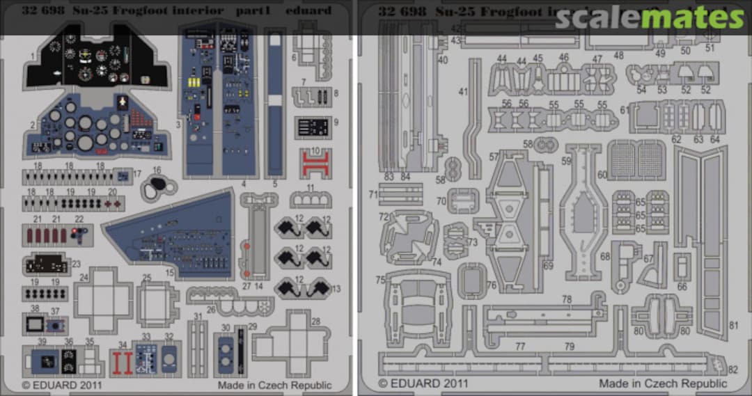 Boxart Su-25 Frogfoot Interior S.A. ~Trumpeter~ 32698 Eduard