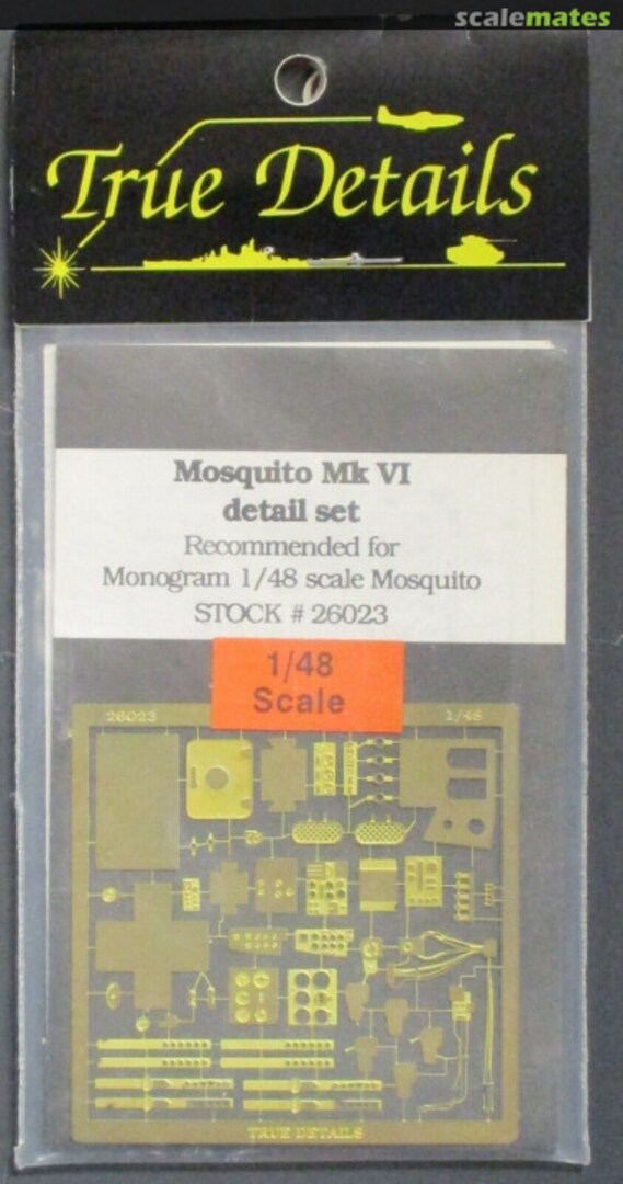 Boxart Mosquito Mk.VI Cockpit Detail Set 48811/26023 True Details