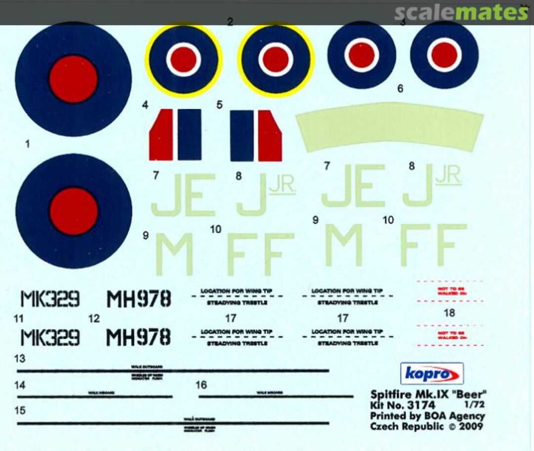 Boxart Spitfire Mk.IXe 3174 Kopro