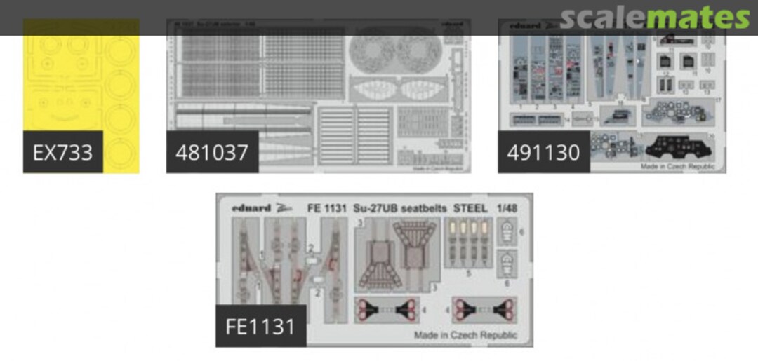 Contents Su-27UB BIG49274 Eduard