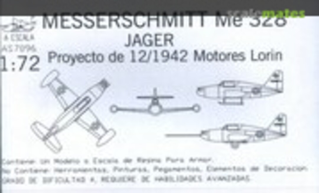 1:72 MESSERSCHMITT Me 328 Jager (AESCALA AS7096)