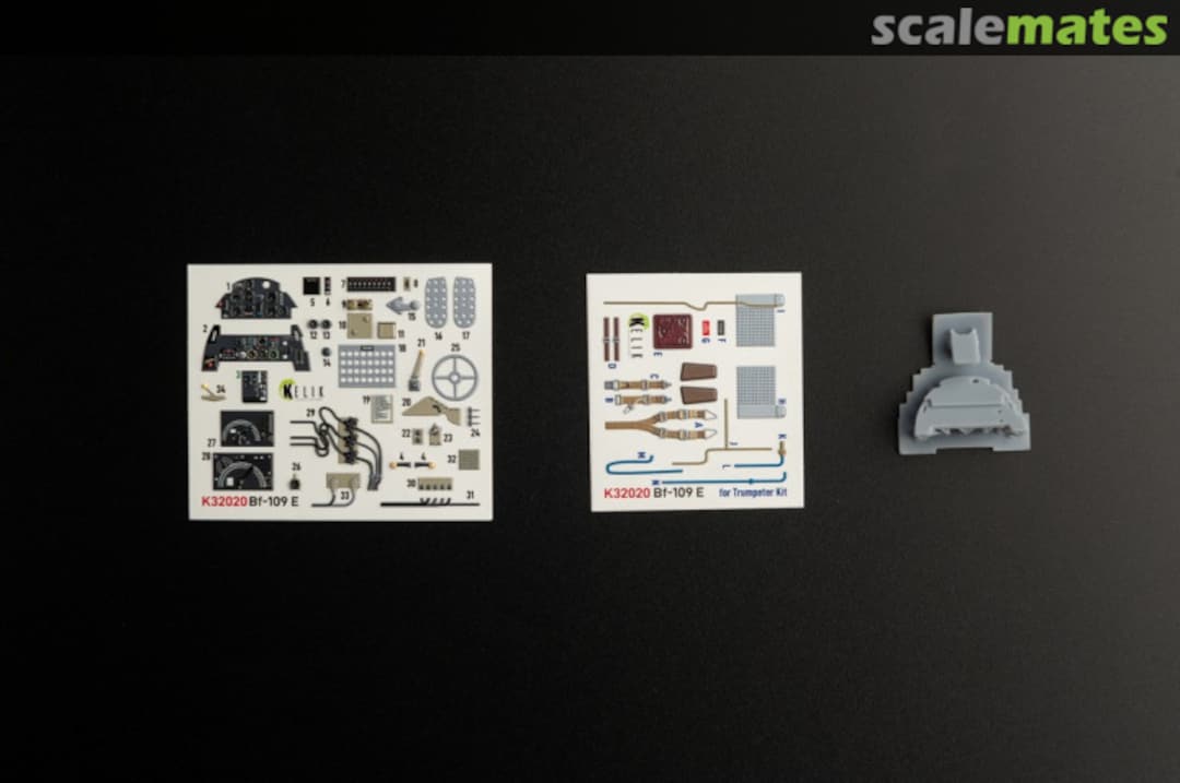 Boxart Bf-109 E Interior 3d Decal With 3d Printed Parts K32020 Kelik