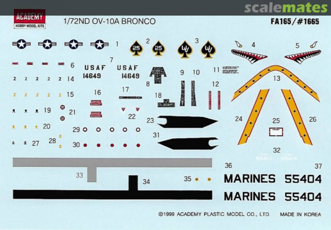 Contents OV-10A Bronco 1665 Academy