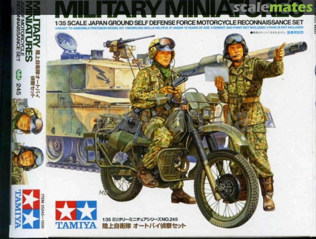 Boxart Motorcycle Reconnaissance Set 35245 Tamiya