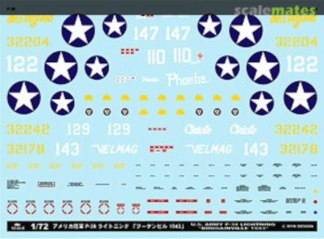 Boxart U.S. Army P-38 Lightning [Bougainville 1943] A-72075 MYK Design