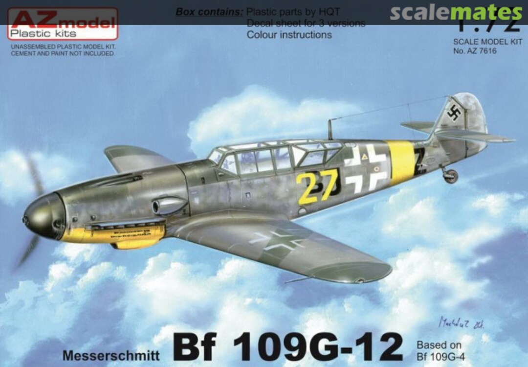 Boxart Messerschmitt Bf 109G-12 AZ7616 AZmodel