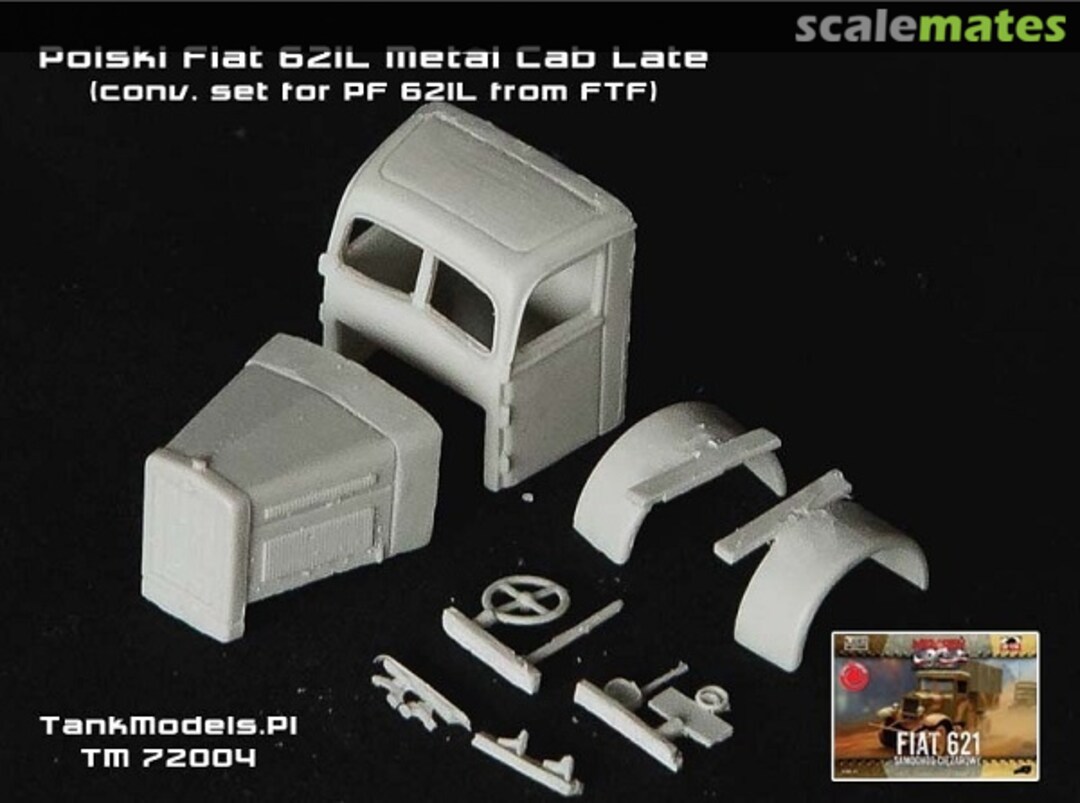 Boxart Fiat 621 Metal Cab (Late) TM 72004 Tank Models