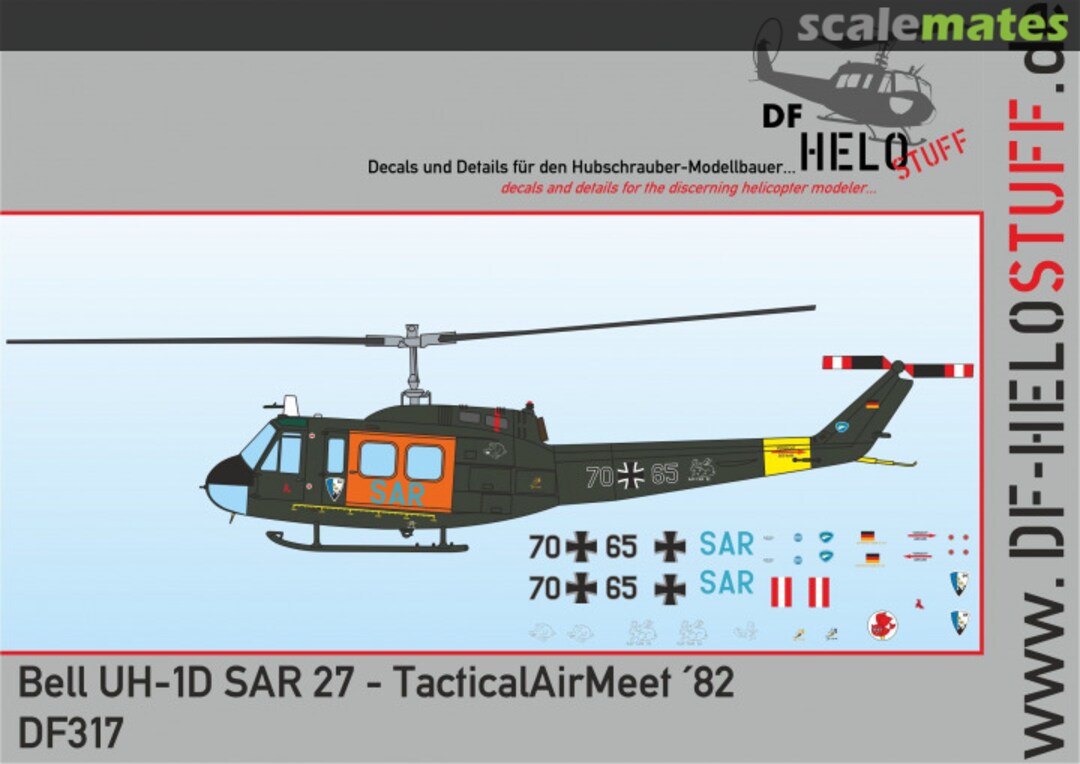 Boxart Decals UH-1D SAR 27 Jever - Tactical Air Meet ´82 DF31772 DF HeloStuff