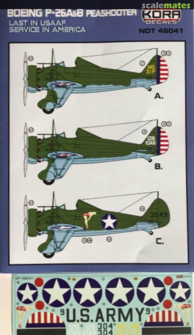 Boxart Boeing P-26A&B Peashooter NDT48041 Kora Models