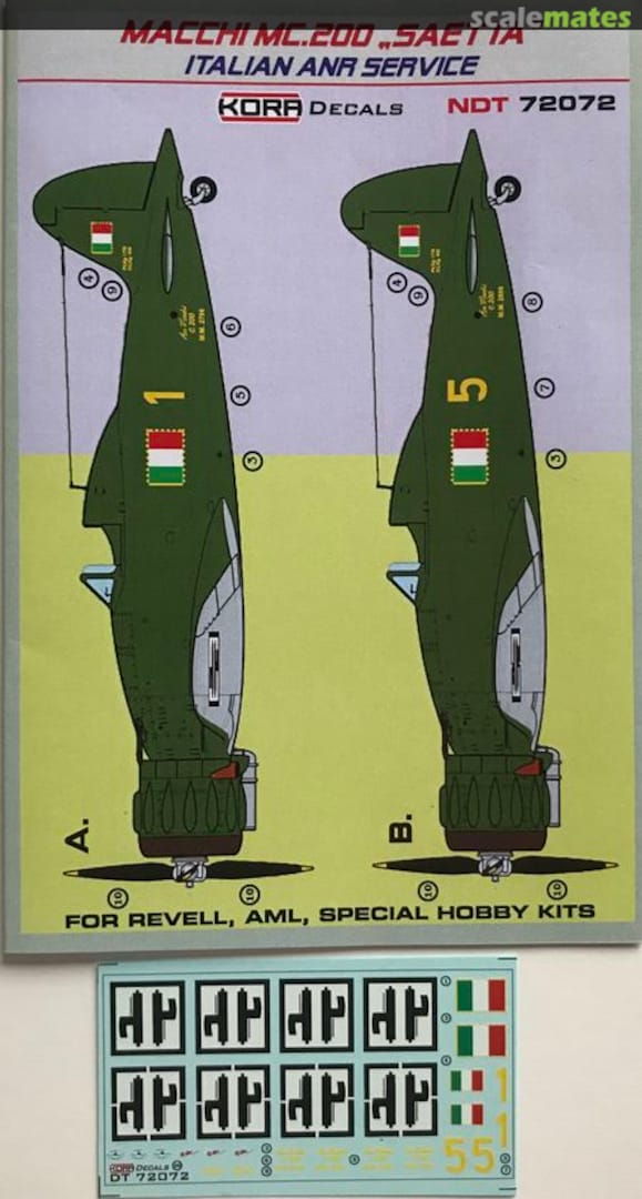 Boxart Macchi MC.200 "Saetta" NDT72072 Kora Models